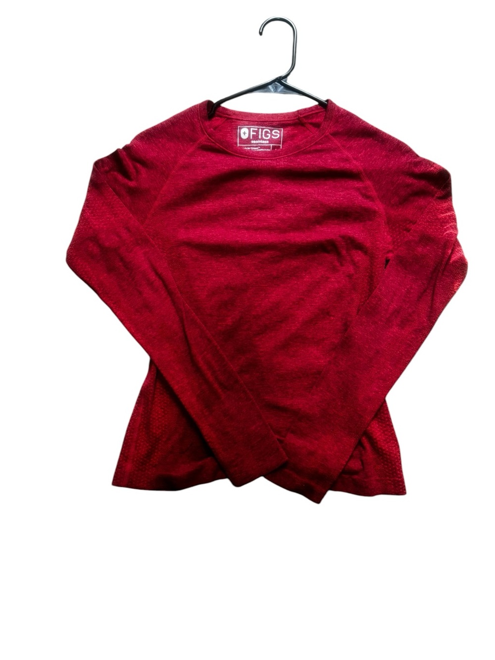 🧡FIGS Seamless Salta Top Auburn 🍁 Good Used Condition Scrub Top